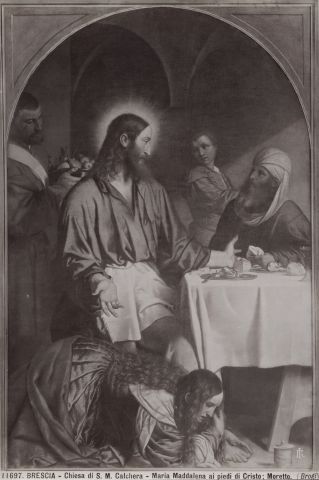 Brogi — Brescia - Chiesa di S. M. Calchera - Maria Maddalena ai piedi di Cristo; Moretto. — insieme